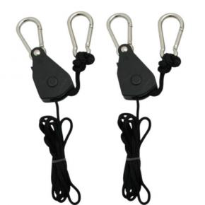 1/8” Heavy Duty Adjustable Rope Ratchet for Air Cooled Reflector and Carbon Filter in Hydroponics