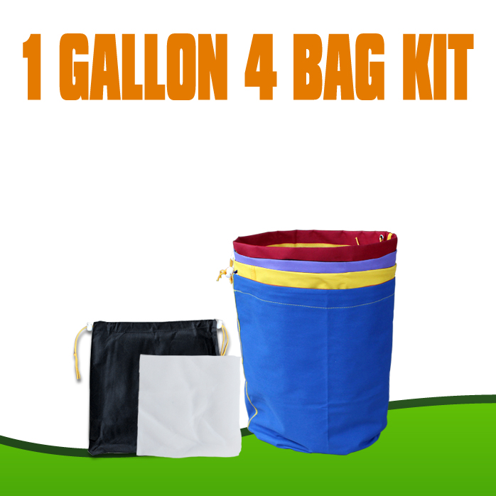Durable Extractor Nylon Herbal Bubble Hash Bag 1 Gallon 4 Bags Kits