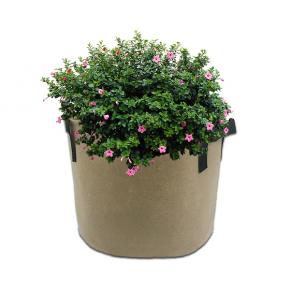 3 Gallon Tan Color Polyester Plant Nursery Grow Bag with Handle for Garden Potato Flower Vegetable Tree
